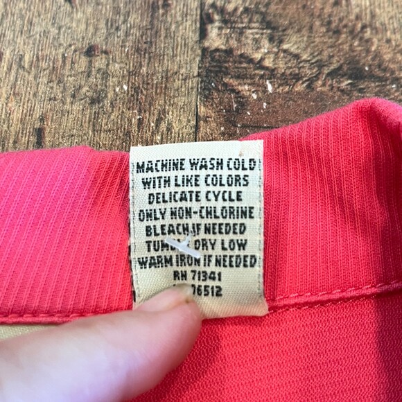 LL Bean Pink Blazer Low Pile Corduroy 14P Office Workwear Jacket Petite - Picture 7 of 7